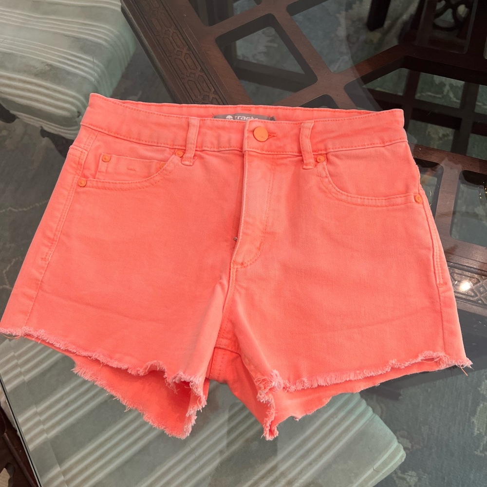 Girls Tractr cut off denim shorts size 14 Style is “Brittany Fray Hem”